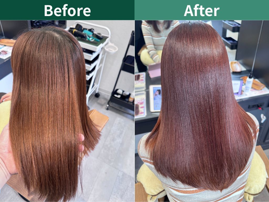 DOUXの髪質改善カラートリートメントメニュー